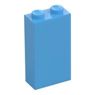 Brick 1 x 2 x 3 with Bottom Stud Holder (Medium Blue)