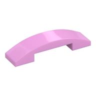 Brick Curved 4 x 1 Double, No Studs (Bright Pink)