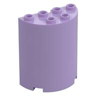 Cylinder Half 2 x 4 x 4 (Lavender)