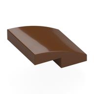 Brick Curved 2 x 2 x 2/3 (Reddish Brown)