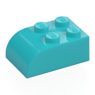 Brick Curved 2 x 3 (Medium Azure)