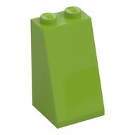 Brick Sloped 75° 2 x 2 x 3 [Solid Studs] (Lime)