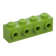 Brick Special 1 x 4 with 4 Studs on One Side (Lime)