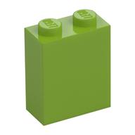 Brick 1 x 2 x 2 with Inside Stud Holder (Lime)