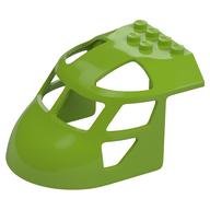 Aircraft Fuselage Curved Forward 6 x 8 Top (Lime)