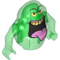 Creature, Ghost with moveable Arms - Tongue and Upper Teeth Print (Ghostbusters Slimer) (Trans-Green)