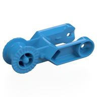 Duplo Digger Bucket Arm Double with Locking Ring (Dark Azure)
