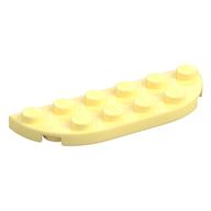 Plate Round Corners 2 x 6 Double (Bright Light Yellow)