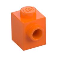 Brick Special 1 x 1 with Stud on 1 Side (Orange)