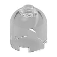 Brick Round 2 x 2 x 1 2/3 Dome Top, Hollow Stud (Trans-Clear)