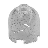 Brick Round 2 x 2 x 1 2/3 Dome Top, Hollow Stud (Glitter Trans-Clear)