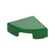 Tile Round 1 x 1 Quarter (Green)
