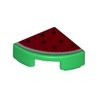 Tile Round 1 x 1 Quarter with Watermelon Print (Green)
