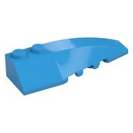 Brick Wedged, Curved 6 x 2 Right, Inner Ridges (Dark Azure)