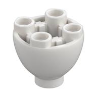 Brick Round 2 x 2 x 1 1/3 Inverted (White)