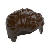 Hair Swept Left Tousled [Plain] (Dark Brown)