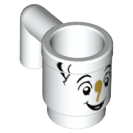Equipment Cup / Mug with Crack and Face Print (Chip) (White)