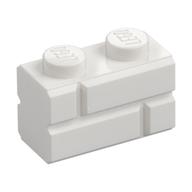 Brick Special 1 x 2 with Masonry Brick Profile (White)