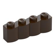 Brick Special 1 x 4 Palisade [aka Log] (Dark Brown)