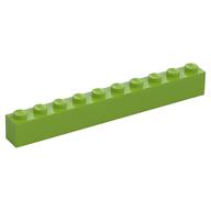 Brick 1 x 10 (Lime)