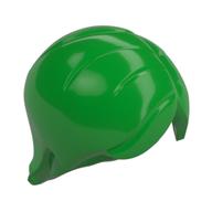 Hair Mid-Length with Side Part [Plain] (Bright Green)