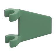 Flag 2 x 2 Trapezoid with Flat Area between Clips (Sand Green)