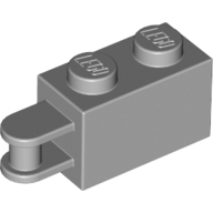 Brick Special 1 x 2 with Vertical Closed Handle Inset from Edge (Light Bluish Gray)