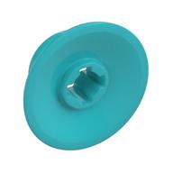 Train Wheel Small, hole notched for wheels holder pin (Medium Azure)