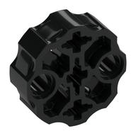 Large Figure Weapon, Barrel with 2 Pin Holes and 3 Axle Holes (Black)