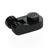 Plate Special 1 x 1 Rounded with Handle (Black)