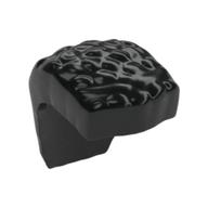 Hair Wide Mohawk with Coiled Texture (Black)