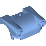 Vehicle Body, Wheel Arch / Mudguard 3 x 4 with Headlights (Medium Blue)