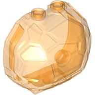 Rock / Boulder, Vertical Half (Trans-Orange)