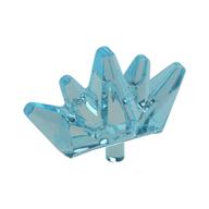 Headwear Accessory Crown / Tiara, 5 Points (Trans-Light Blue)