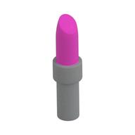 Lipstick with Light Bluish Gray Handle (Dark Pink)