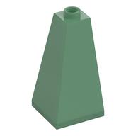 Brick Sloped 75° 2 x 2 x 3 Double Convex (Sand Green)