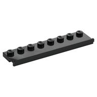 Plate Special 2 x 8 with Door Rail (Black)