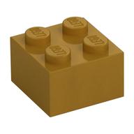 Brick 2 x 2 (Pearl Gold)