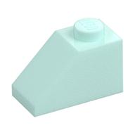 Brick Sloped 45° 2 x 1 with Bottom Pin (Light Aqua)