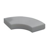 Tile 2 x 2 Curved, Macaroni (Light Bluish Gray)