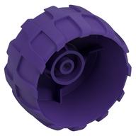 Wheel Hard Plastic Large (54mm D. x 30mm) (Dark Purple)