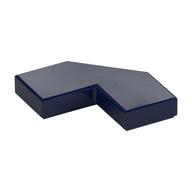 Tile Special 2 x 2 Corner with Cut Corner - Facet (Dark Blue)