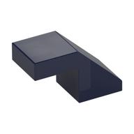 Brick Sloped 45° 2 x 1 with 2/3 Inverted Cutout and no stud (Dark Blue)