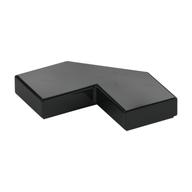 Tile Special 2 x 2 Corner with Cut Corner - Facet (Black)