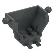Cockpit 4 x 2 x 3 with Pin Hole, 2 Towballs and 2 Clips (Dark Bluish Gray)