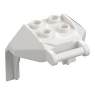 Plate Special, 2 x 2 Studs and Handle, Closed Ends (Mech Chest Plate / Armor) (White)