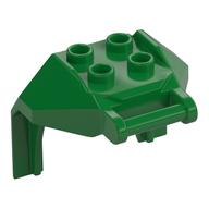 Plate Special, 2 x 2 Studs and Handle, Closed Ends (Mech Chest Plate / Armor) (Green)