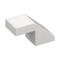 Brick Sloped 45° 2 x 1 with 2/3 Inverted Cutout and no stud (White)