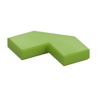 Tile Special 2 x 2 Corner with Cut Corner - Facet (Lime)
