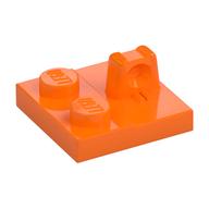 Hinge Plate 2 x 2 Locking with 1 Finger on Top (Orange)